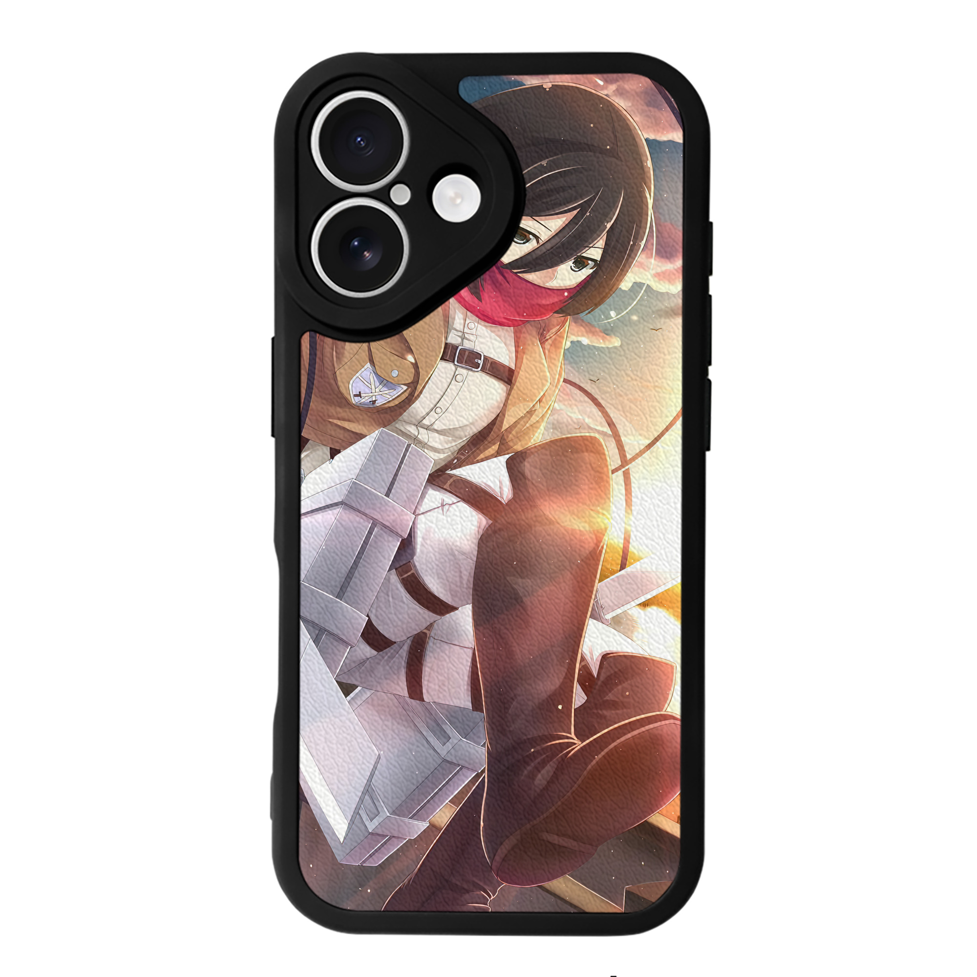 （画像用） 進撃の巨人 Attack on Titan 【iPhone 16シリーズ対応】シリコンスマホケース（レザー調） 材質：シリコン